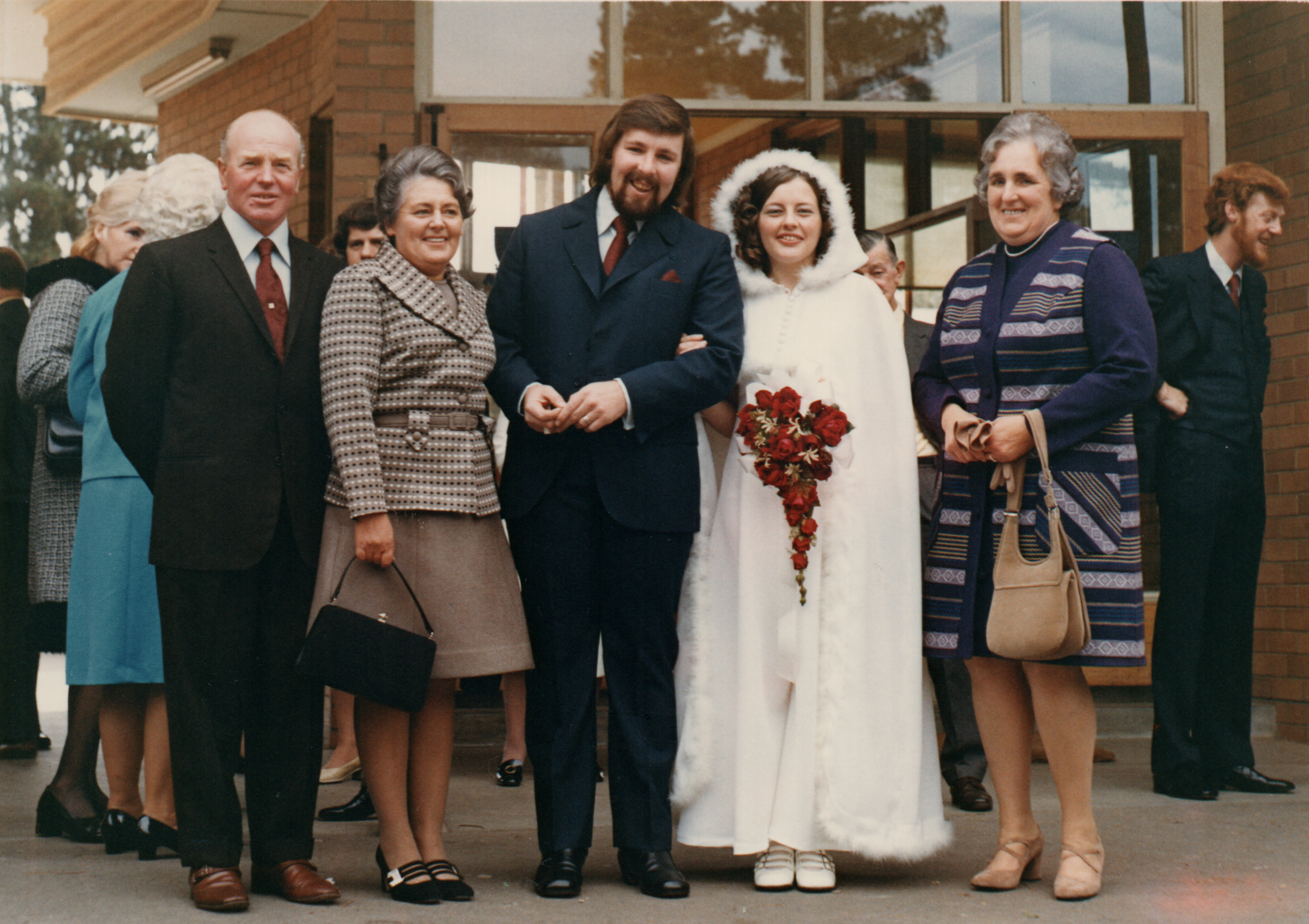 Dorothy at her daughter's wedding to Ray Fox in 1972