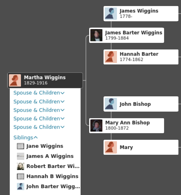 Heritage of Martha Wiggins