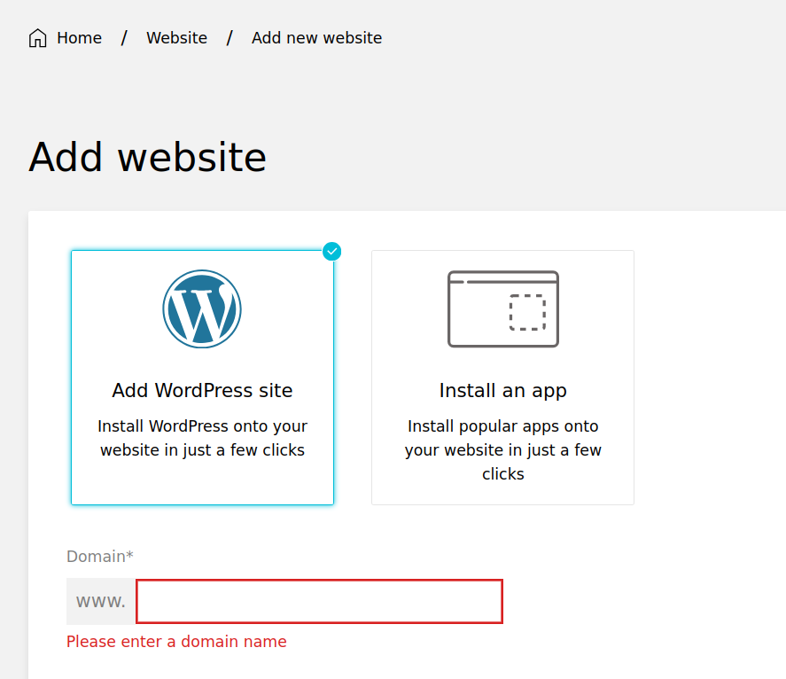 enhance Home Add Website